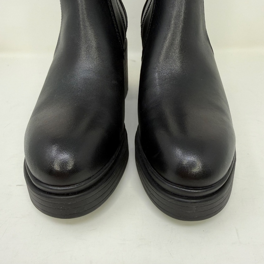 New Cole Haan Paz Pull On Booties In Black Leather Sz 8 - Picture 8 of 13